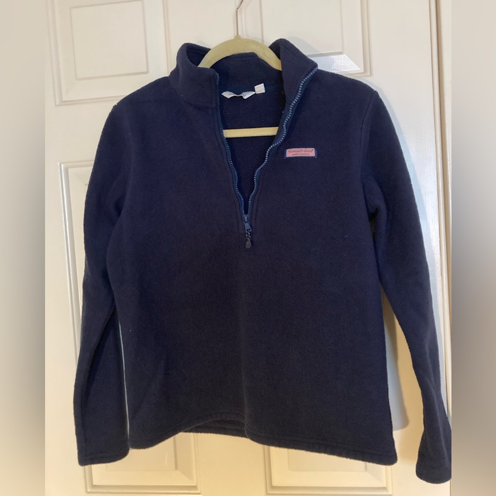 Vineyard vines navy half-zip fleece, Women’s small